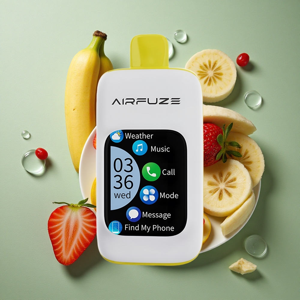 Aardbei Banaan AirFuze Smart 30000 Puffs 900mAh Type-C Nederland groothandel