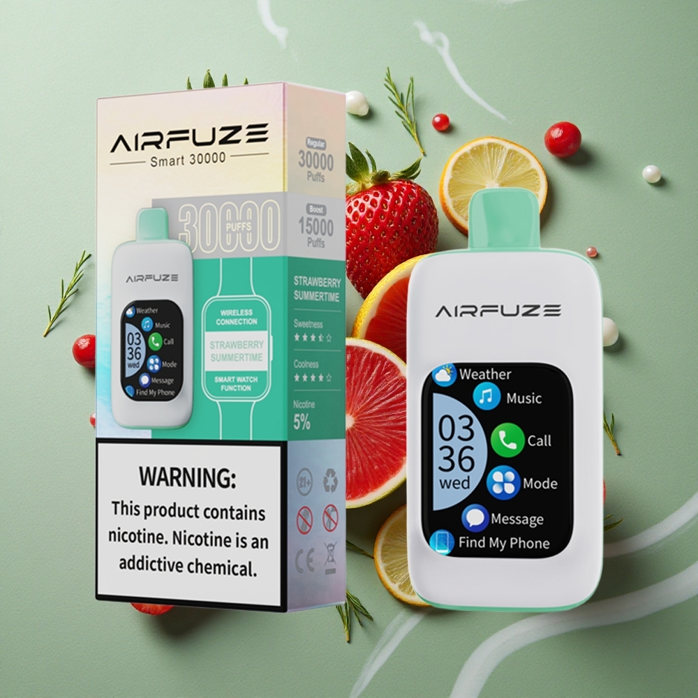 Aardbeien Zomer AirFuze Smart 30000 Puffs 900mAh Nederland groothandel