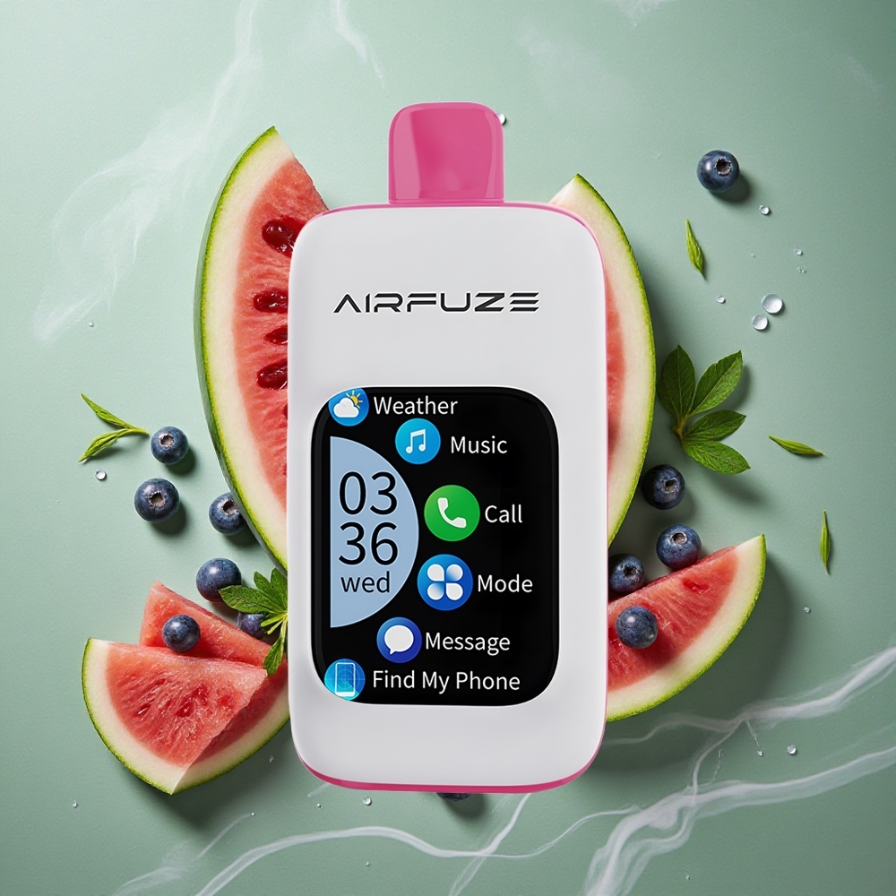 Blauwe Bes Watermeloen AirFuze Smart 30000 Puffs 5% Nicotine Nederland groothandel