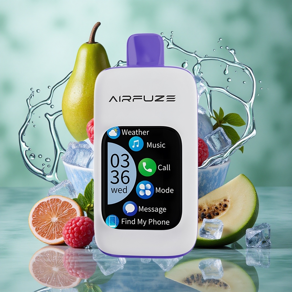 Blauwe Framboos IJs AirFuze Smart 30000 Puffs 900mAh Type-C Nederland groothandel