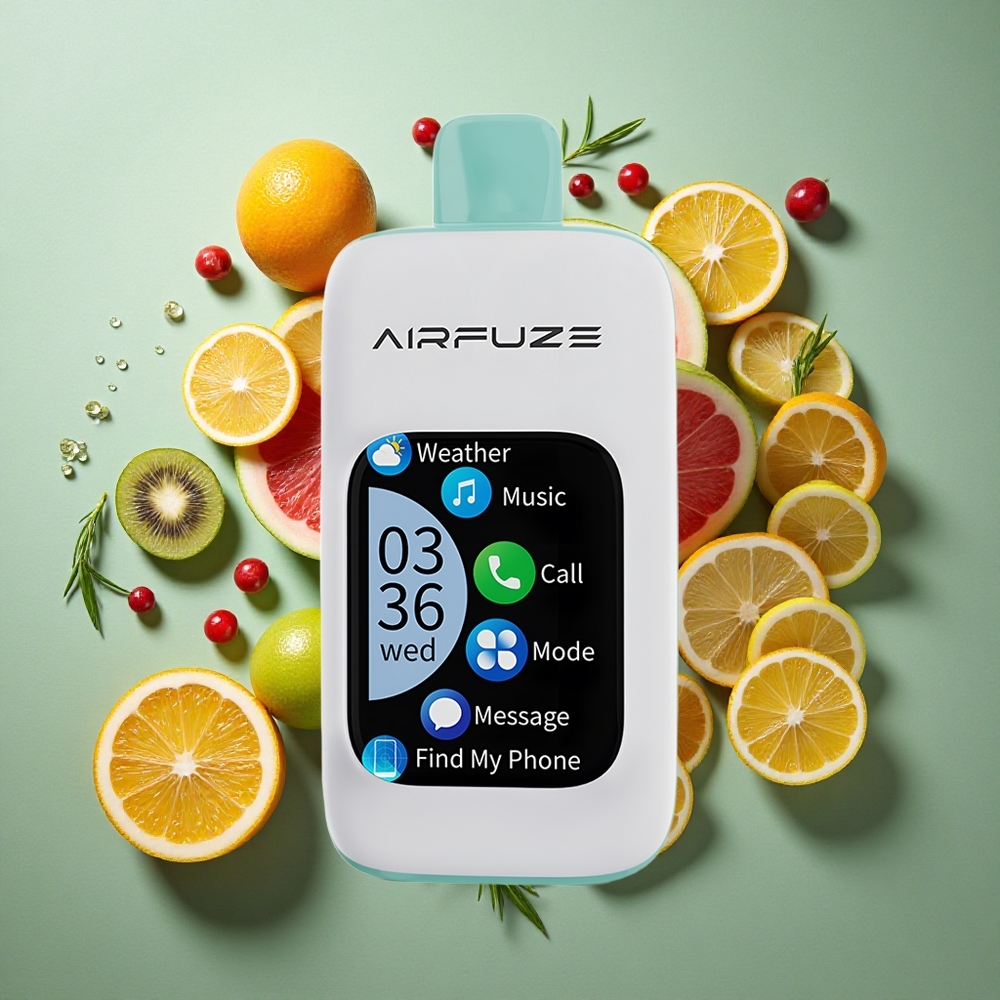 Regenboog Fruit Barst AirFuze Smart 30000 Puffs 900mAh Type-C Nederland groothandel