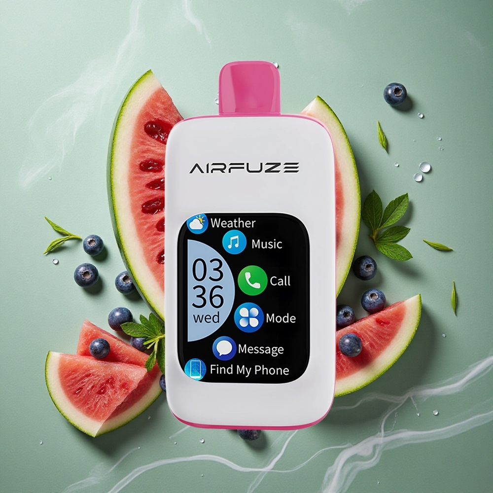 Blauwe Bes Watermeloen AirFuze Smart Pro 40000 Puffs Oplaadbare Accu 20ML Nederland groothandel
