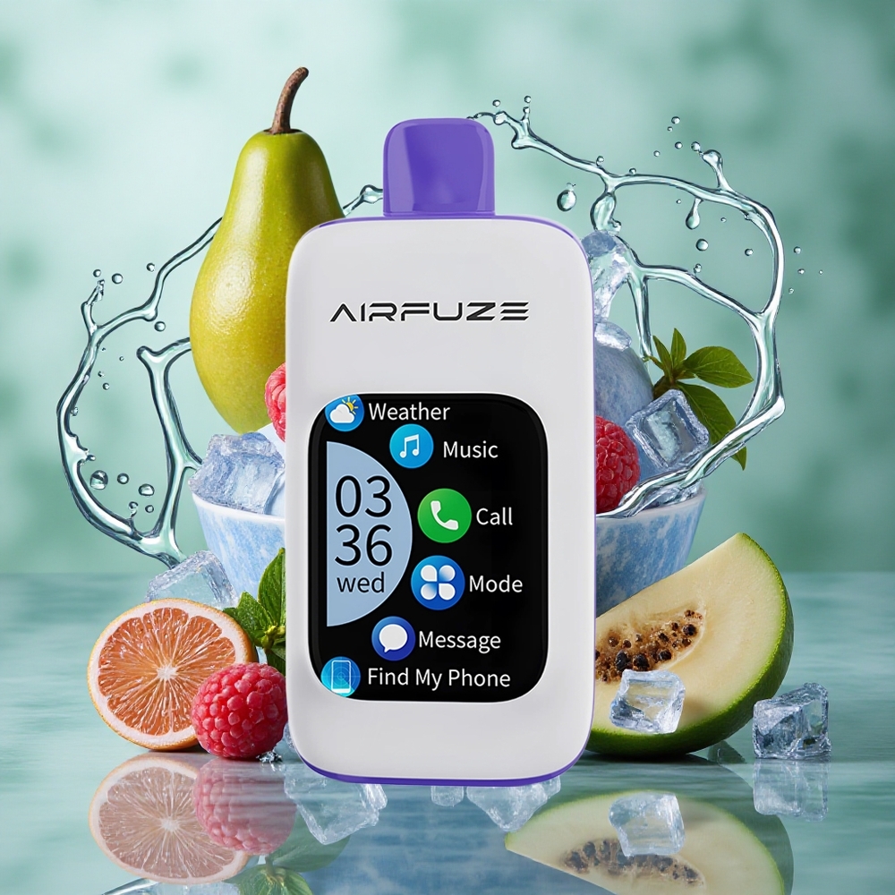 Blauwe Framboos IJs AirFuze Smart Pro 40000 Puffs Oplaadbare Accu 20ml Vloeistof Nederland groothandel
