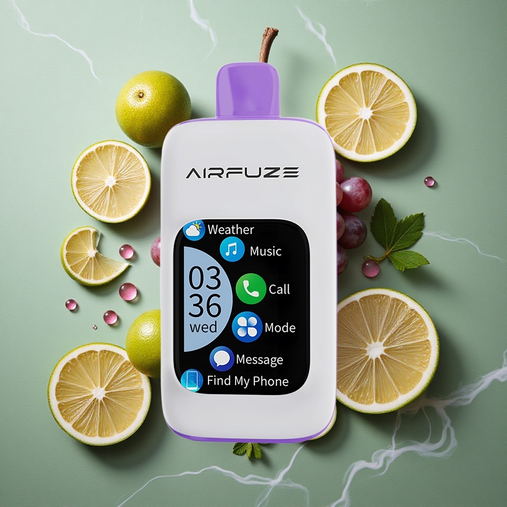 Druiven Uitbarsting AirFuze Smart Pro 40000 Puffs Oplaadbare Batterij 900mAh Nederland groothandel