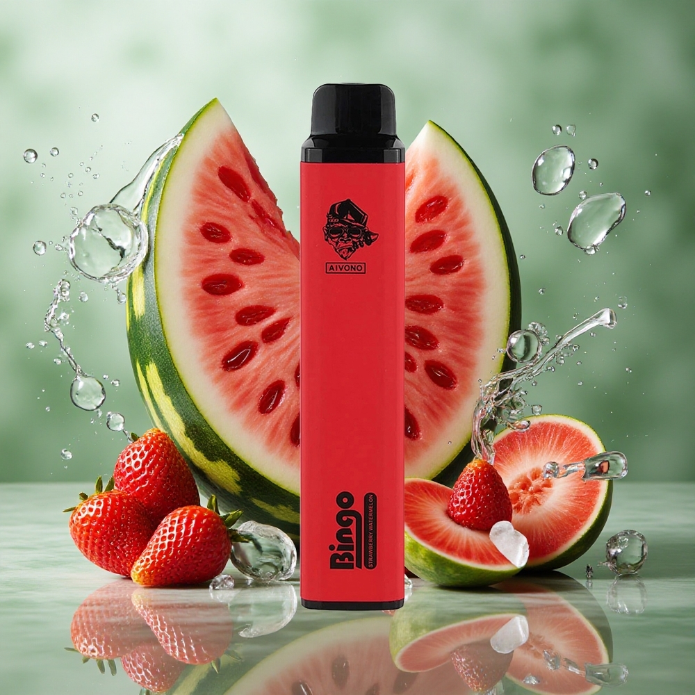 Aardbei Watermeloen Aivono Bingo 4000 Puffs 10 mL 1000mAh Nederland groothandel