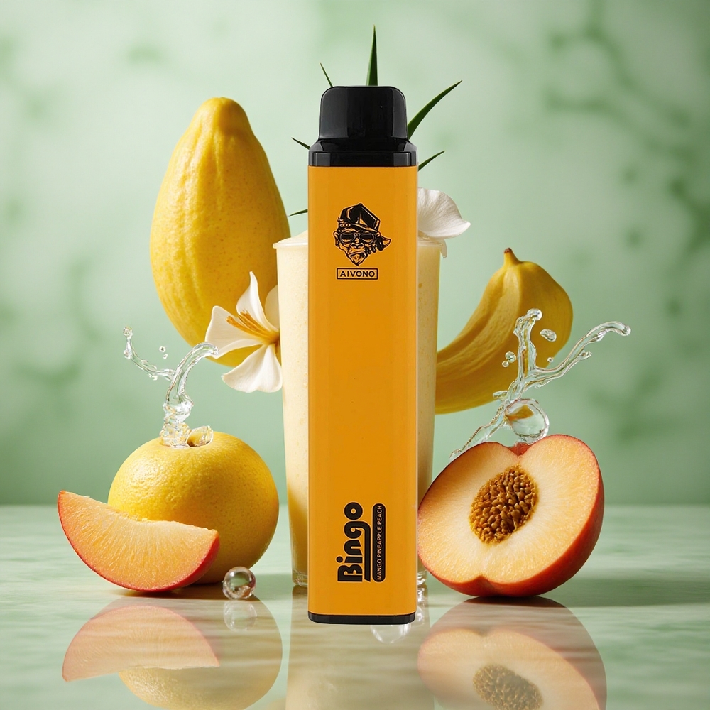 Ananas Perzik Aivono Bingo 4000 Puffs 10 mL 1000mAh Nederland groothandel