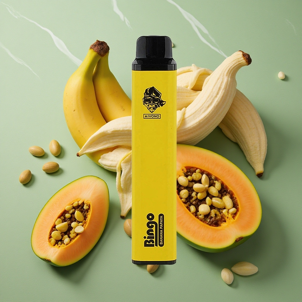 Banaan Papaja Aivono Aim Bingo 4000 Puffs 10 mL 1000mAh Nederland groothandel