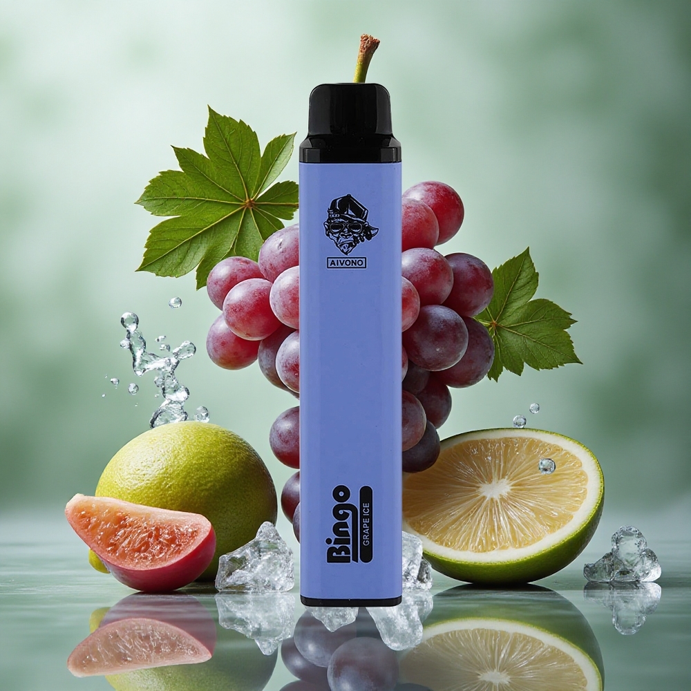 Druiven IJs Aivono Aim Bingo 4000 Puffs 10 mL 1000mAh Nederland groothandel