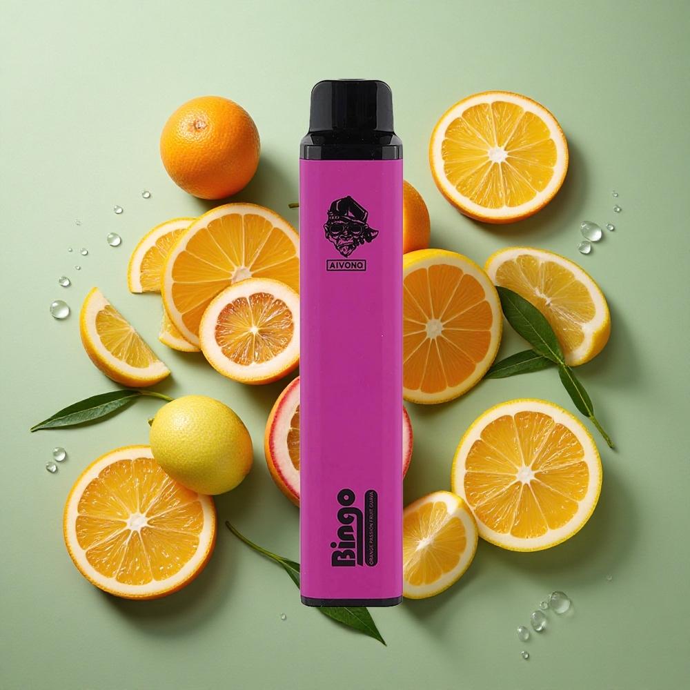 Oranje Passievrucht Guave Aivono Aim Bingo 4000 Puffs 10 mL 1000mAh Nederland groothandel