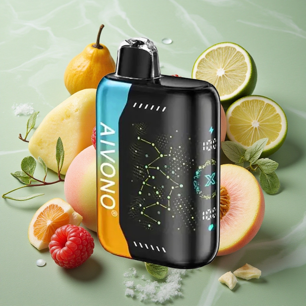 Framboos Perzik Limoen Aivono Aim Boom 25000 Puffs 28ml Vloeistofcapaciteit 650mAh Batterij Nederland groothandel