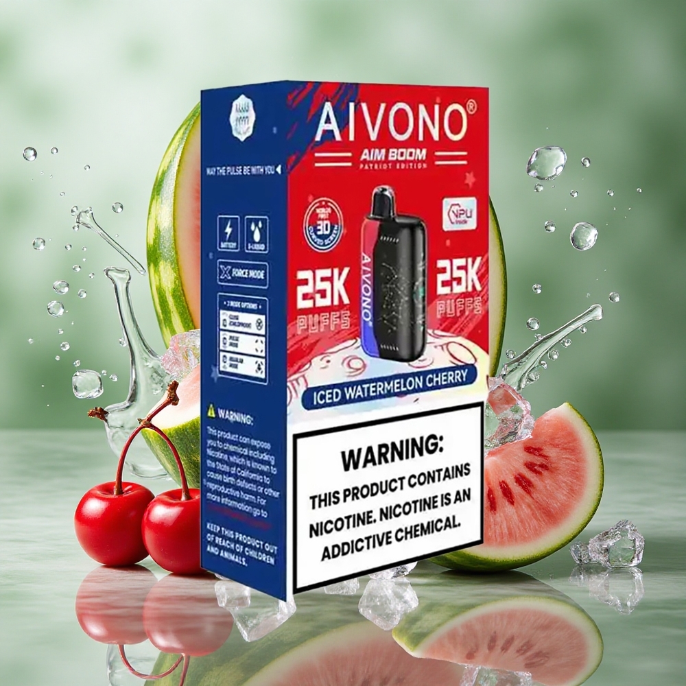 IJs Watermeloen Kers Aivono Aim Boom 25000 Puffs 28ml Vloeistof Capaciteit 650mAh Batterij Nederland groothandel