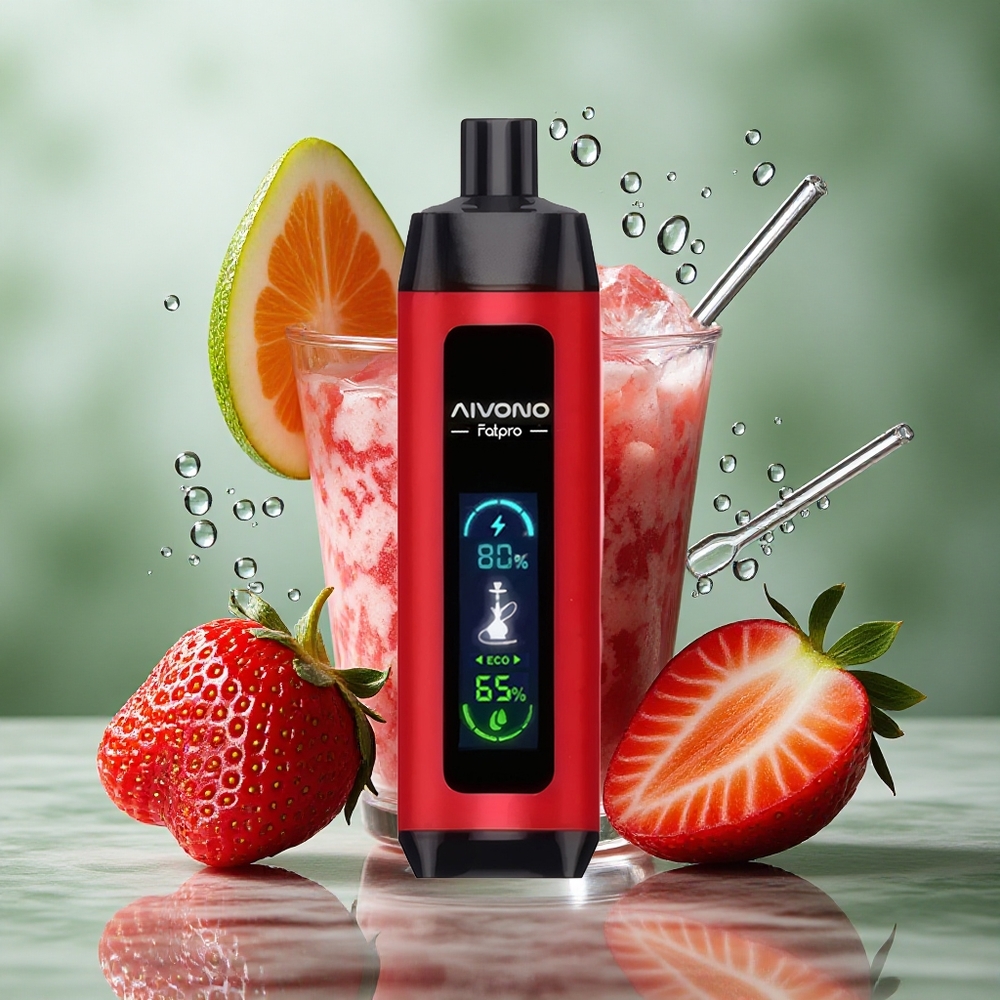 Aardbei Punch Aivono Aim Fatpro 22000 Puffs 28ml E-liquid Nederland groothandel