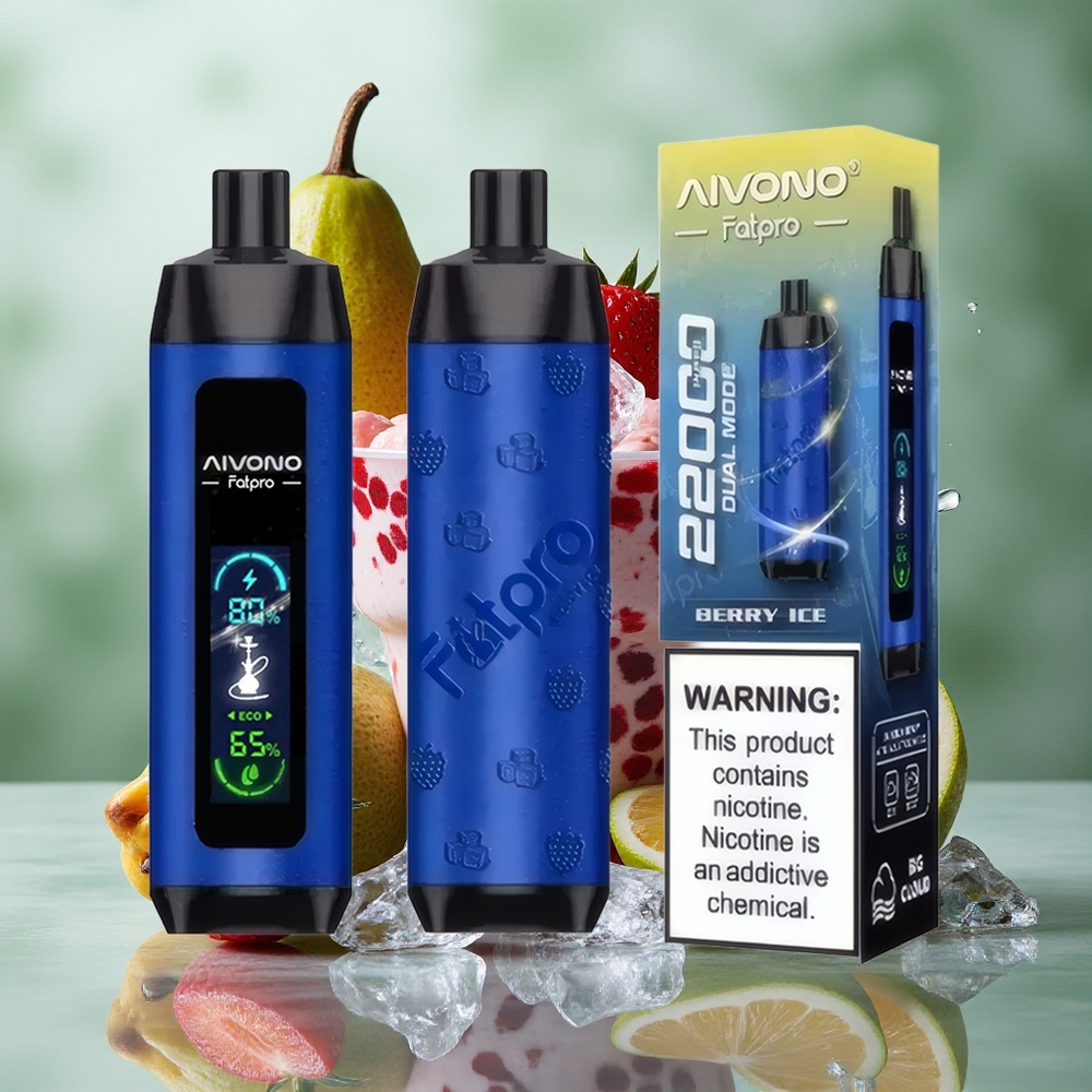 Bessen IJs Aivono Aim Fatpro 22000 Puffs 28ml E-liquid 600mah Oplaadbaar Nederland groothandel