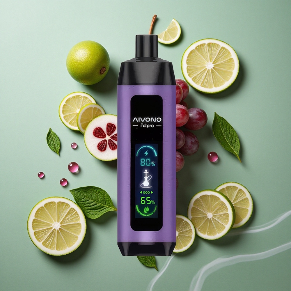 Druif Munt Aivono Aim Fatpro 22000 Puffs 28ml E-liquid Eco/Boost Dual Modes Nederland groothandel