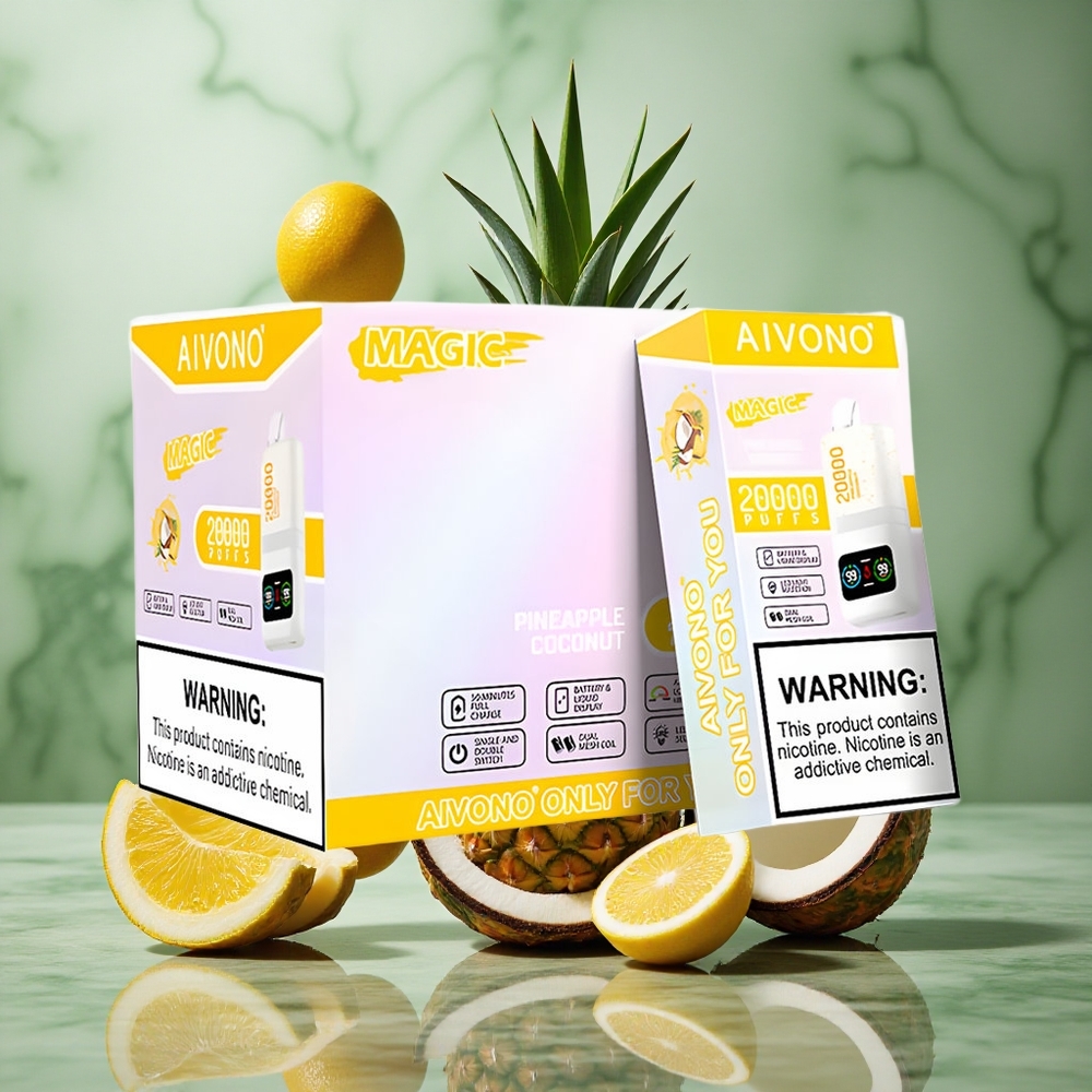 Ananas kokos Aivono AIM MAGIC 20000 Puffs Dual Mesh Coils 26ml Nederland groothandel