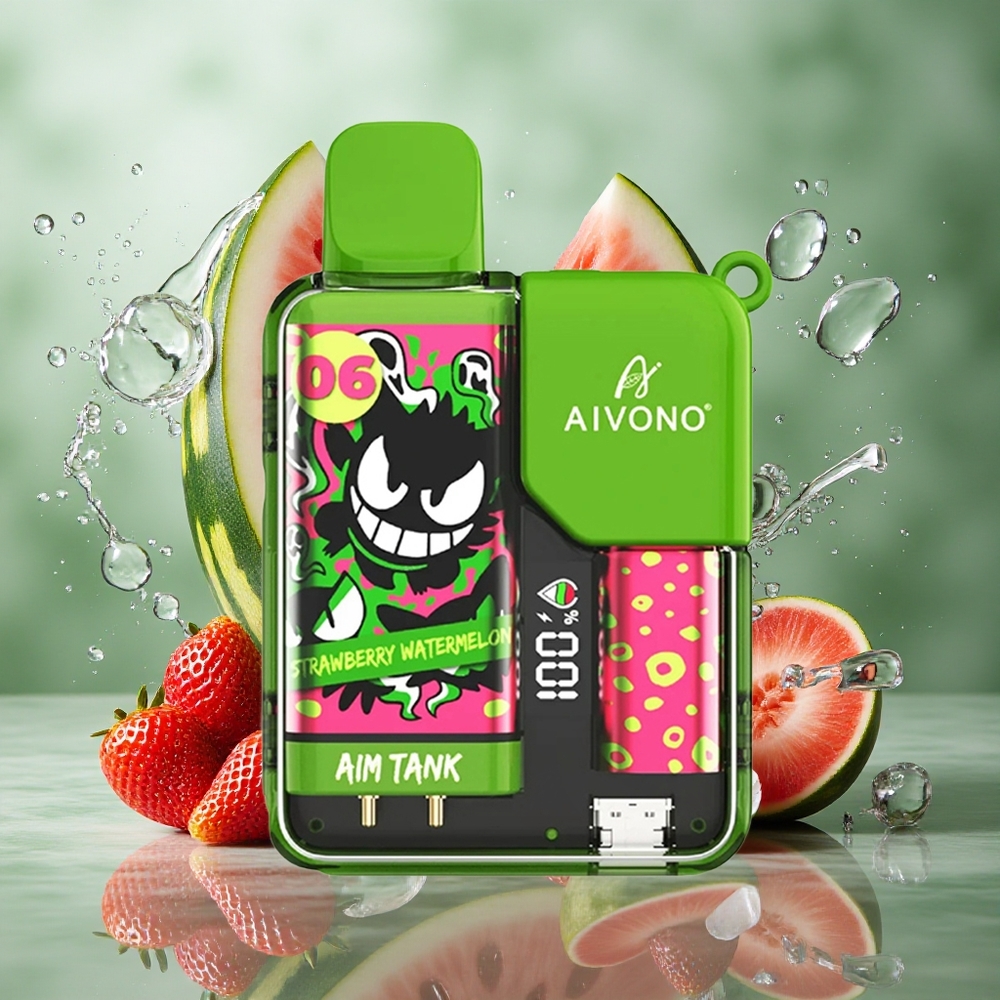 Aardbei Watermeloen Aivono AIM-TANK 9500 Puffs 18ml 650mAh Nederland groothandel