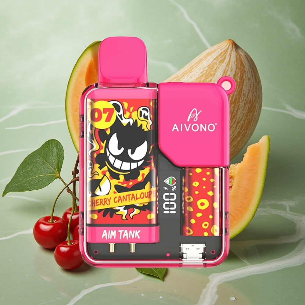 Kers Cantaloupe Aivono AIM-TANK 9500 Puffs 18ml Vloeistofcapaciteit 650mAh Batterij Nederland groothandel