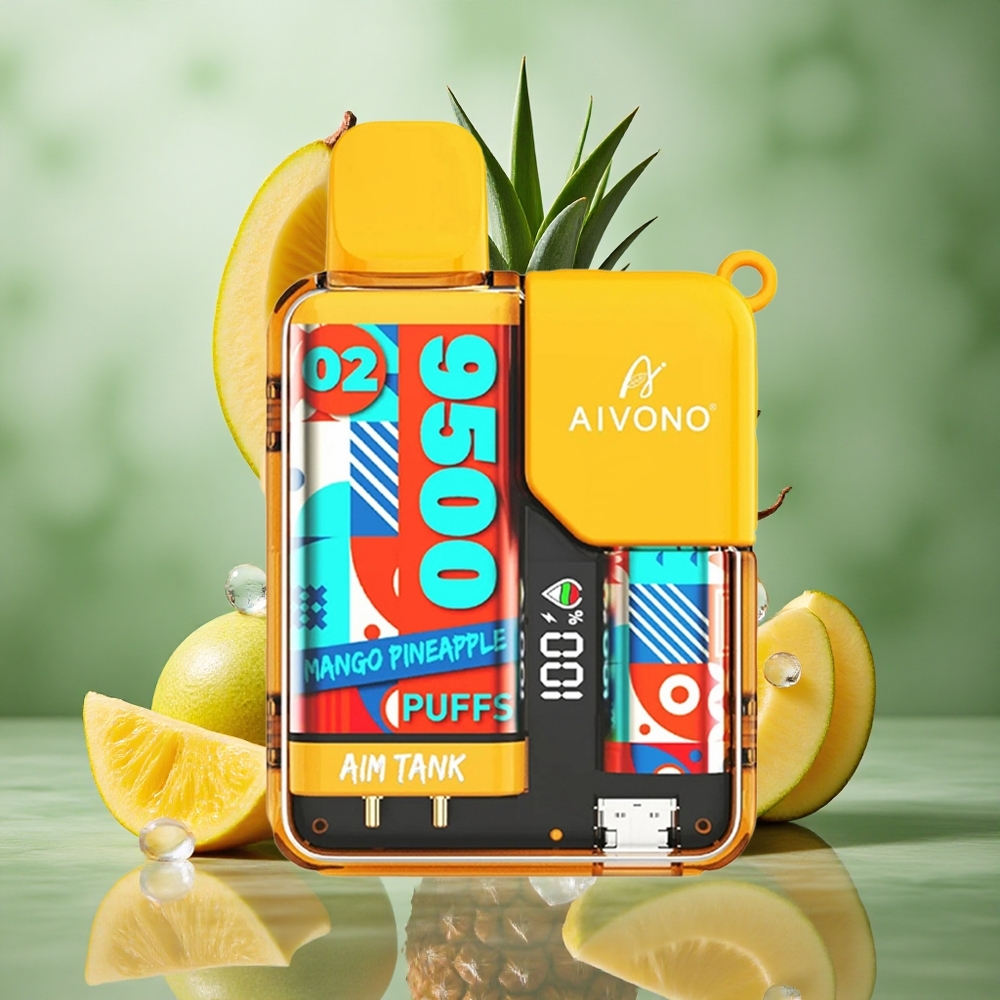 Mango Ananas Aivono AIM-TANK 9500 Puffs 18ml Vloeistof Capaciteit 650mAh Batterij Nederland groothandel