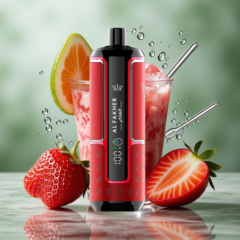 Aardbei Punch Al Fakher Crown Bar 15.000 Puffs 22ml DTL Nederland groothandel