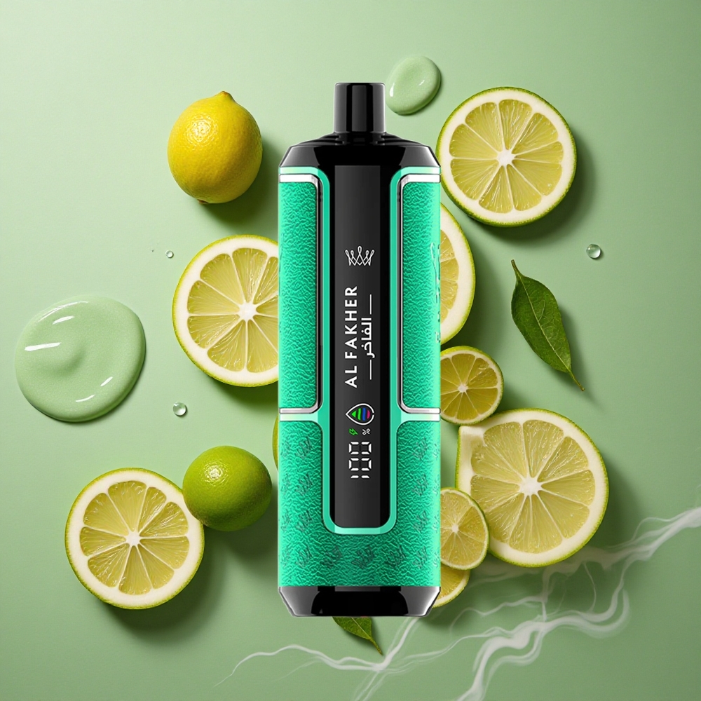 Citroen Limoen Al Fakher Crown Bar 15K Hypermax Wegwerp Vape Kit 22ml Direct-to-Lung Nederland groothandel