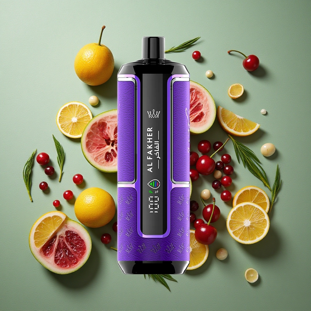 Kersen Feest Al Fakher Crown Bar Hypermax 15.000 Sigaretten Compact & Draagbaar Nederland groothandel
