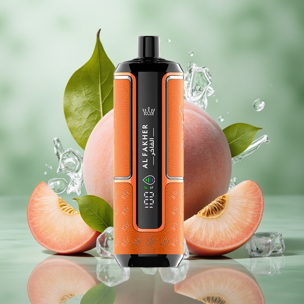 Perzik IJs Al Fakher Crown Bar 15.000 Puf Direct-to-Lung Nederland groothandel