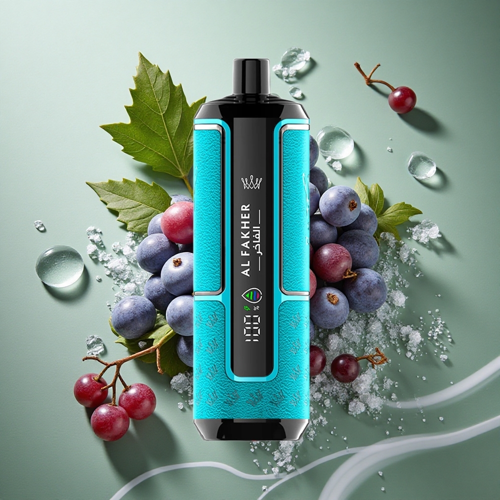 Zwarte bes ijs Al Fakher Crown Bar 15.000 puffs Hypermax 22ml Nederland groothandel