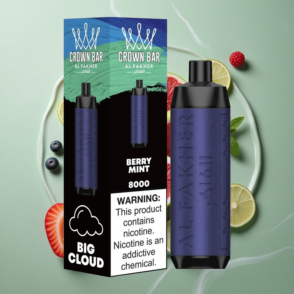 Bes Munt Al Fakher Crown Bar 8000 Pufs 18ml Vloeistof Nederland groothandel