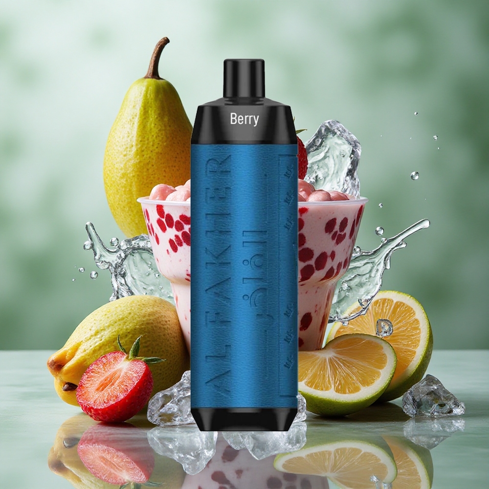 Bessen IJs Al Fakher Crown Bar 8000 Wegwerp Vape 18ml Vloeistof Capaciteit USB Type-C Opladen Nederland groothandel