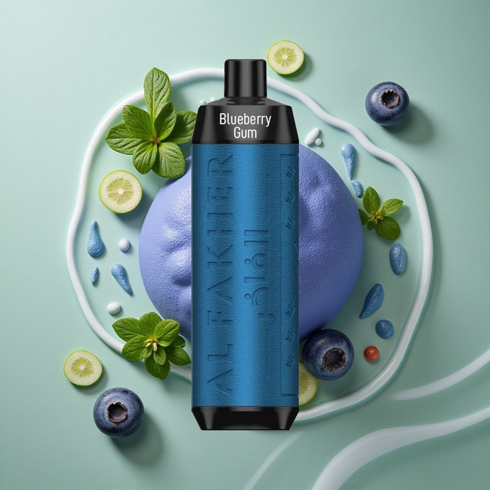 Blauwe Bessen Kauwgom Al Fakher Crown Bar 8000 Pufs 600mah Batterij 18ml Vloeistofcapaciteit Nederland groothandel