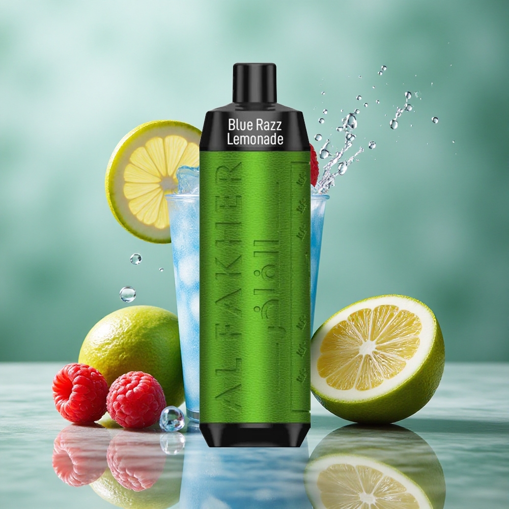 Blauwe Framboos Limonade Al Fakher Crown Bar 8000 Puff USB Type-C Oplaadbaar Nederland groothandel