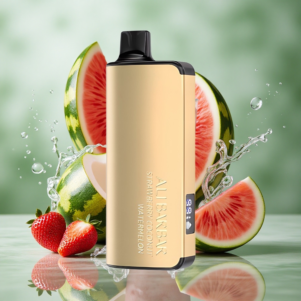 Aardbei Kokosnof Watermeloen Alibarbar Ingot 9000 Puffs 22ml Elektronische Vloeistof 2350mah Batterijcapaciteit Nederland groothandel