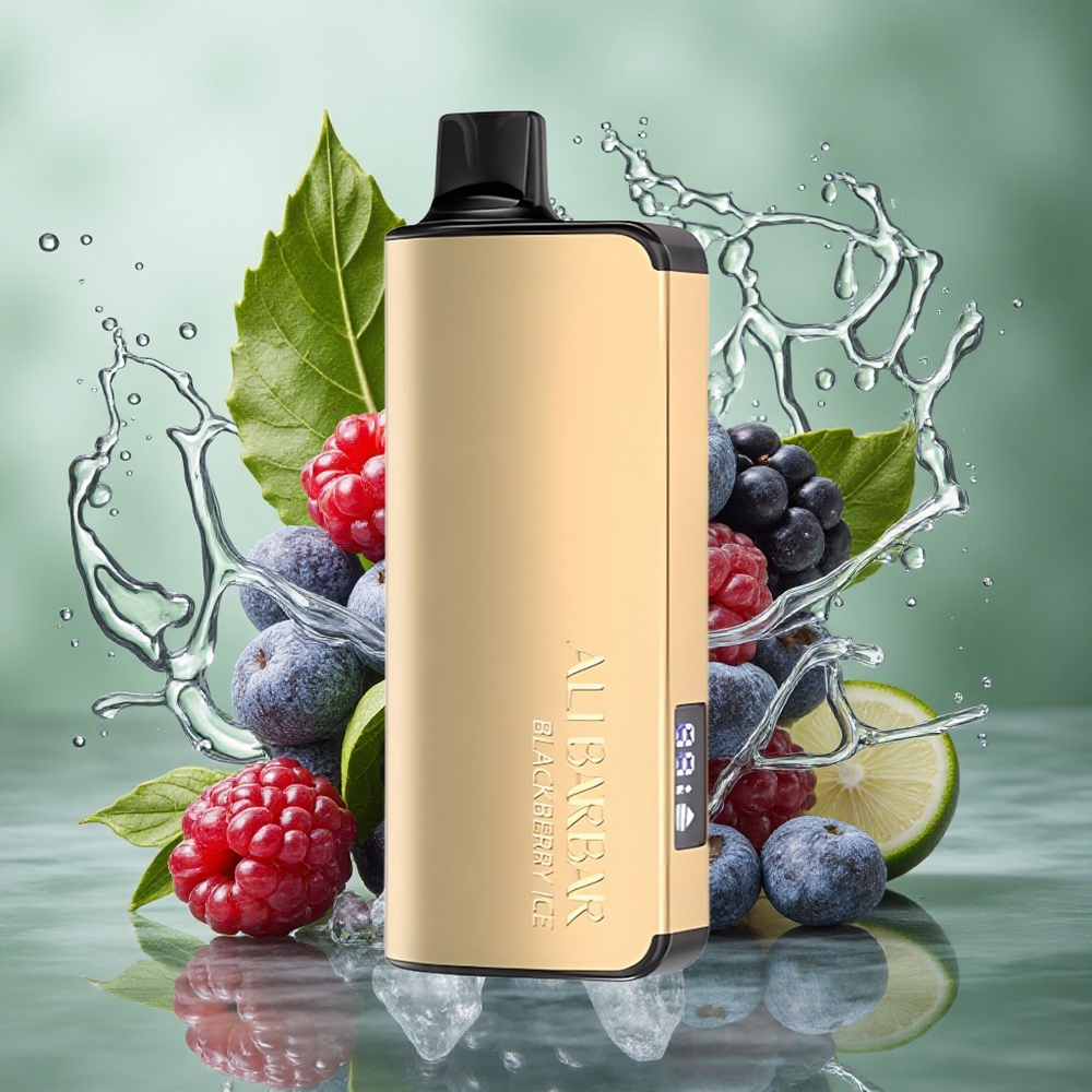 Braambes IJs Alibarbar Ingot 9000 Puffs 2350mah Batterijcapaciteit 22ml Vloeistofcapaciteit Nederland groothandel