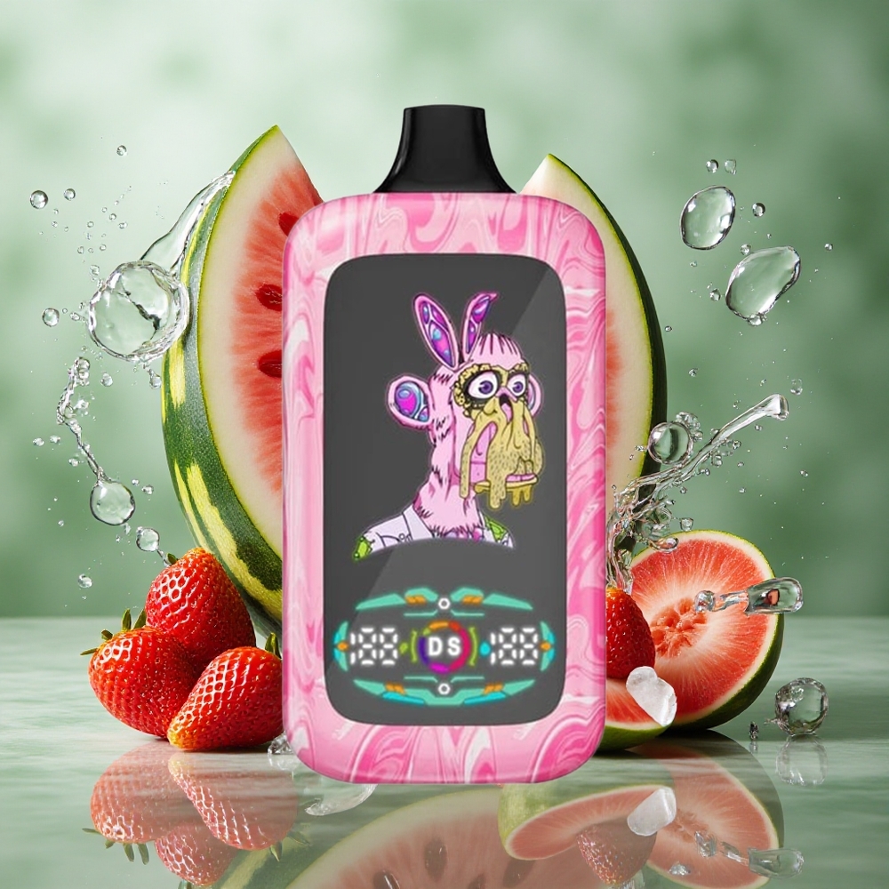 Aardbei Watermeloen Fumot Digital Monkey 40000 Trekjes Dual Mesh Coil Nederland groothandel