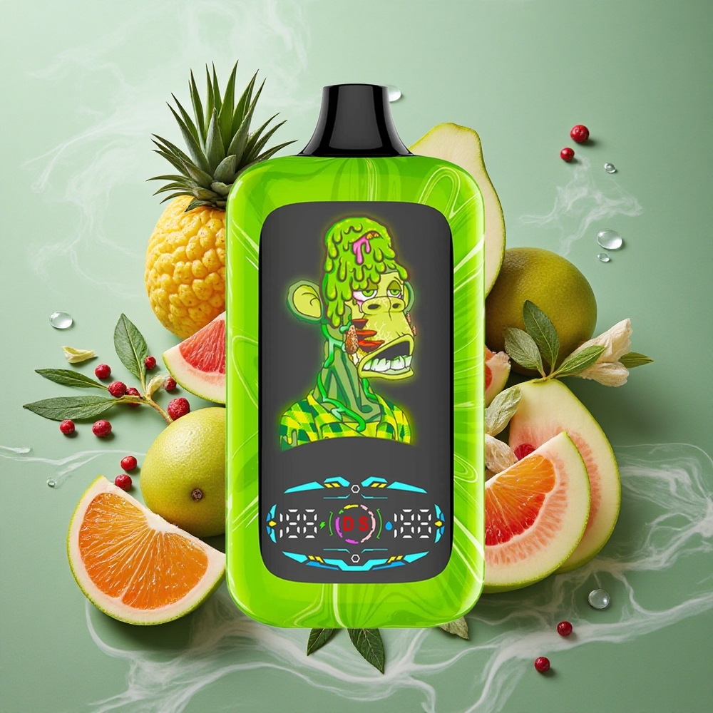 Tropische Regenboog Fumot Digital Monkey 40000 Puffs Dual Mesh Coil Nederland groothandel