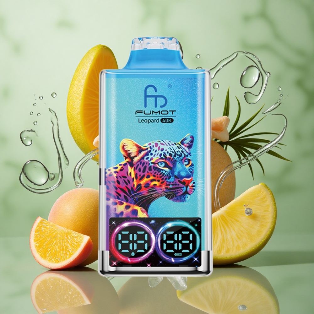 Perzische Mango Ananas Fumot Leopard 40K Puffs Dubbele Mesh Type-C Opladen Nederland groothandel