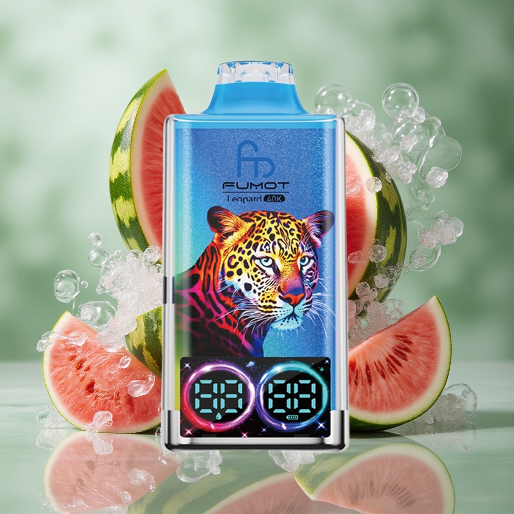 Watermeloen Bubblegum Fumot Leopard 40K Puffs Dual Mesh Type-C Nederland groothandel