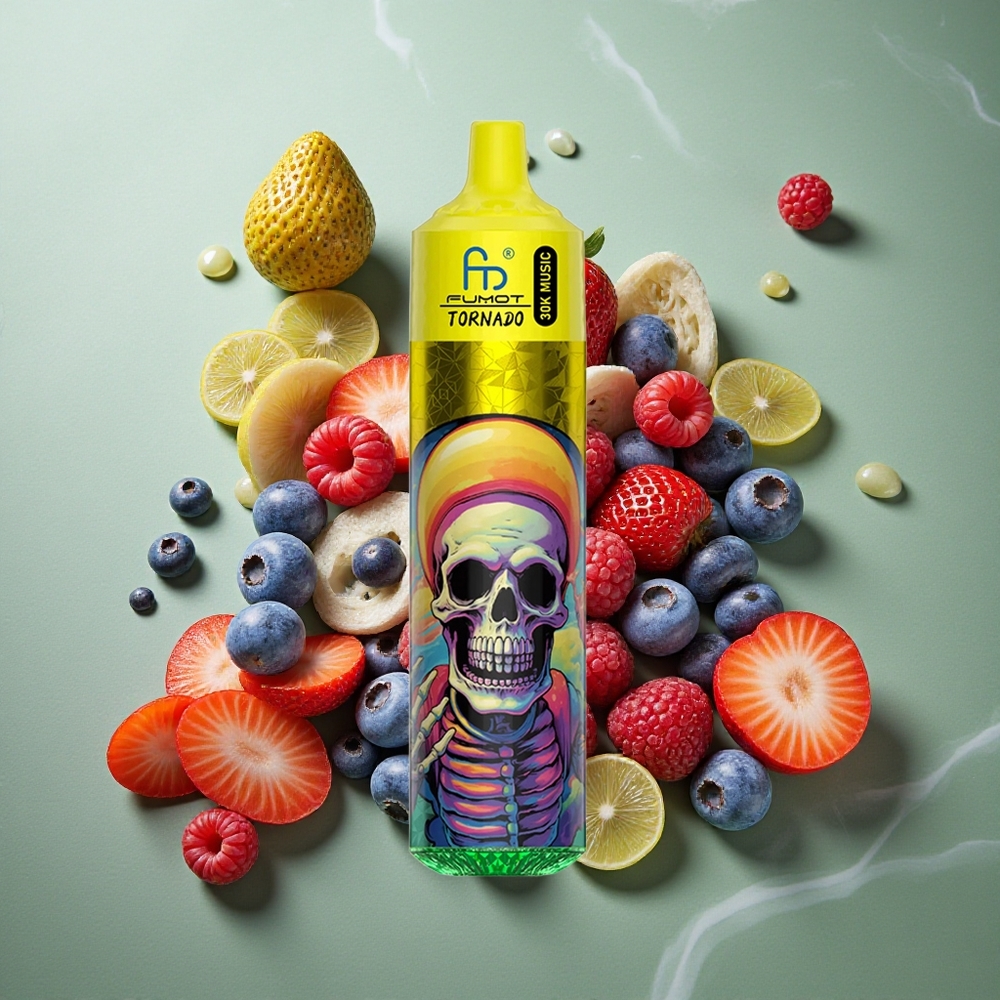Aardbei Bosbes Framboos Fumot RandM Tornado 30000 Puffs 30mL Nederland groothandel