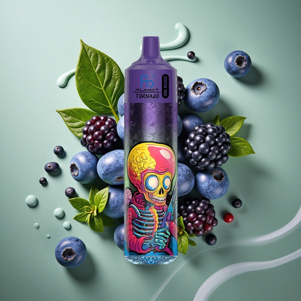 Bosbes Braam Fumot RandM Tornado 30000 Puffs 30mL Nederland groothandel