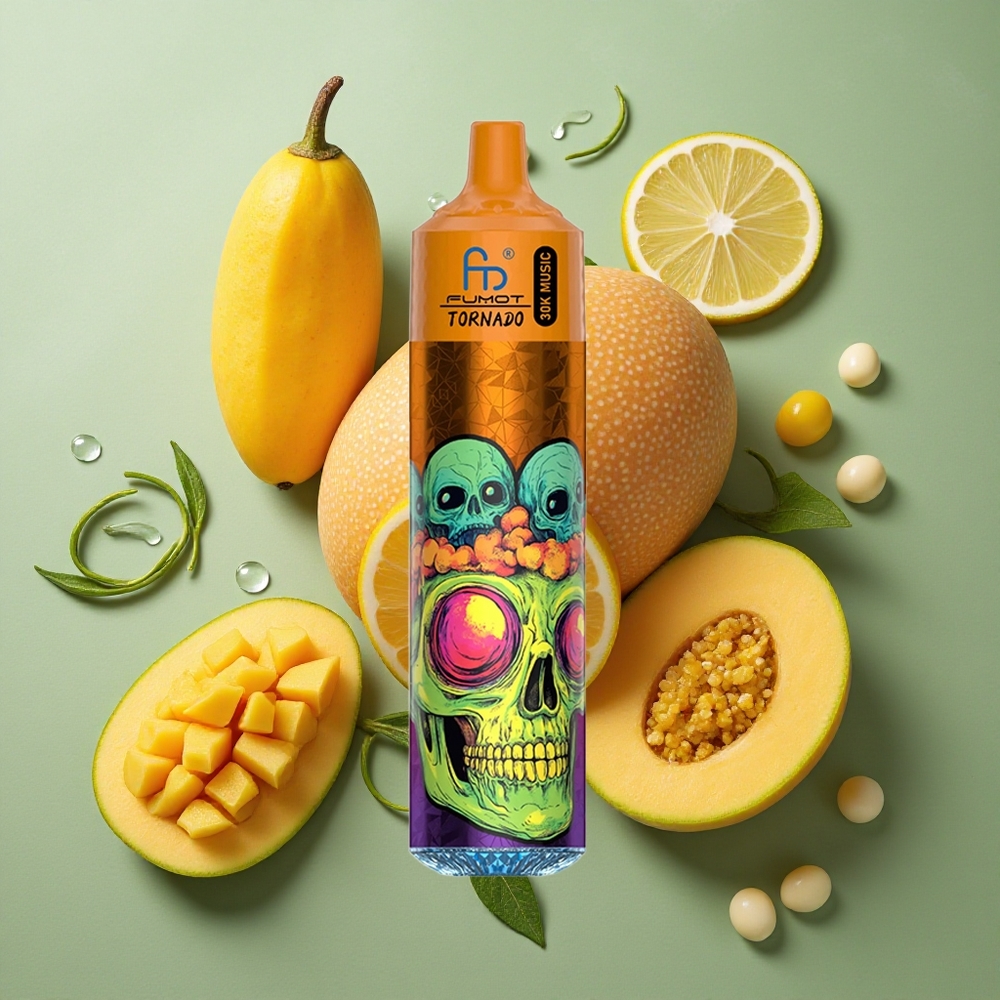 Drievoudige Mango Fumot RandM Tornado 30000 Puffs 30mL Nederland groothandel