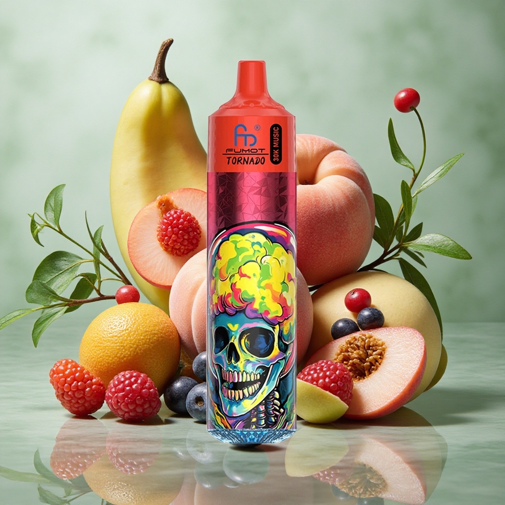 Perzik Bessen Fumot RandM Tornado 30000 Puffs 30mL Nederland groothandel