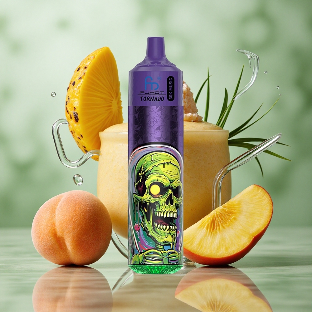 Perzik Mango Ananas Fumot RandM Tornado 30000 Puffs 30mL Nicotine Nederland groothandel