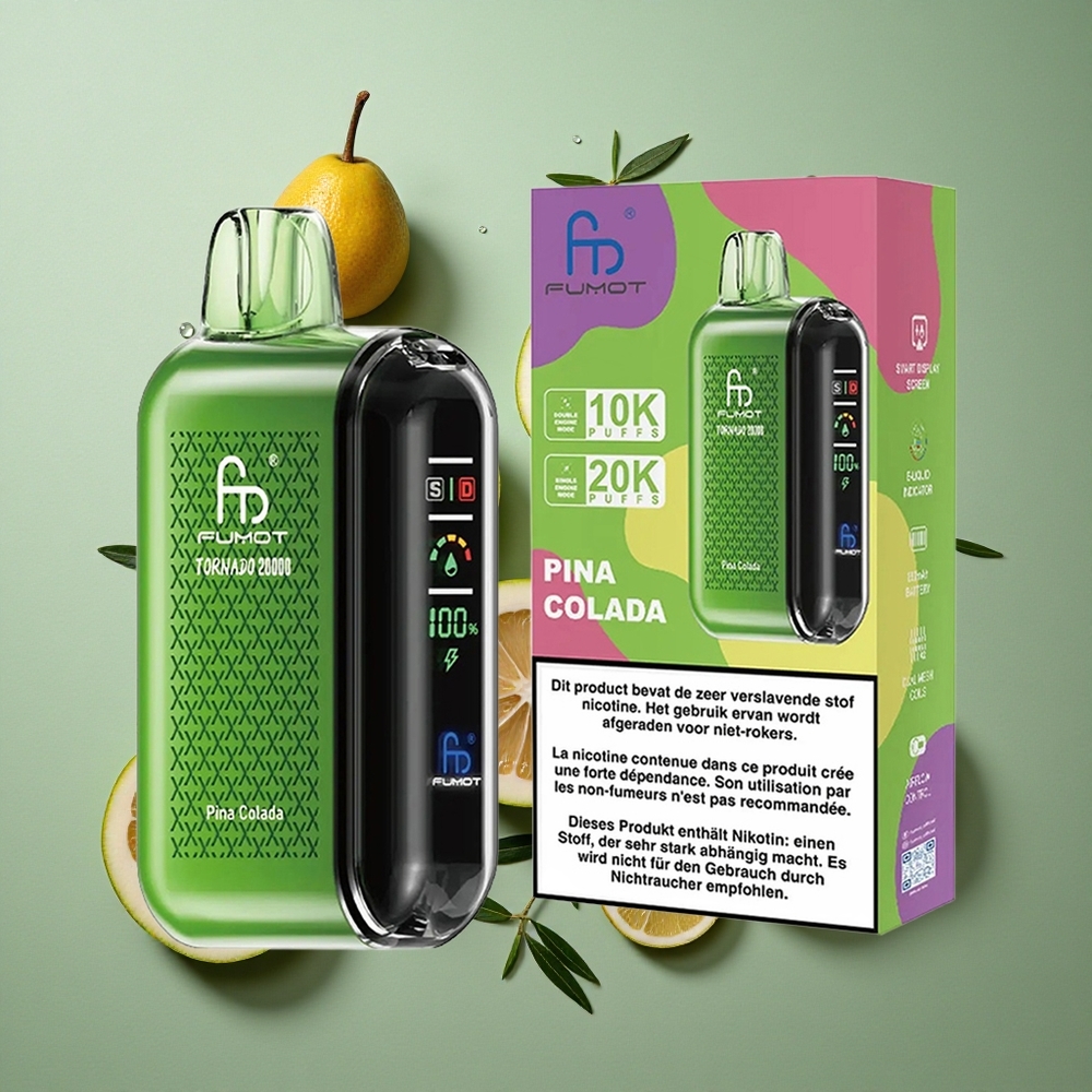 Pina Colada Fumot Tornado 20000 Pufs Dual Mesh Coil Nederland groothandel