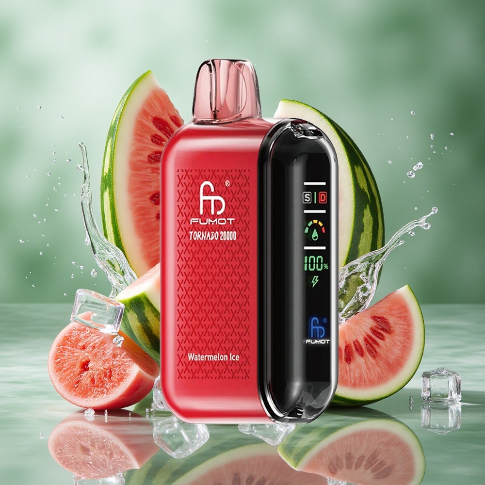 Watermeloen IJs Fumot Tornado 20000 Puffs Dual Mesh Coil 20ml Nederland groothandel