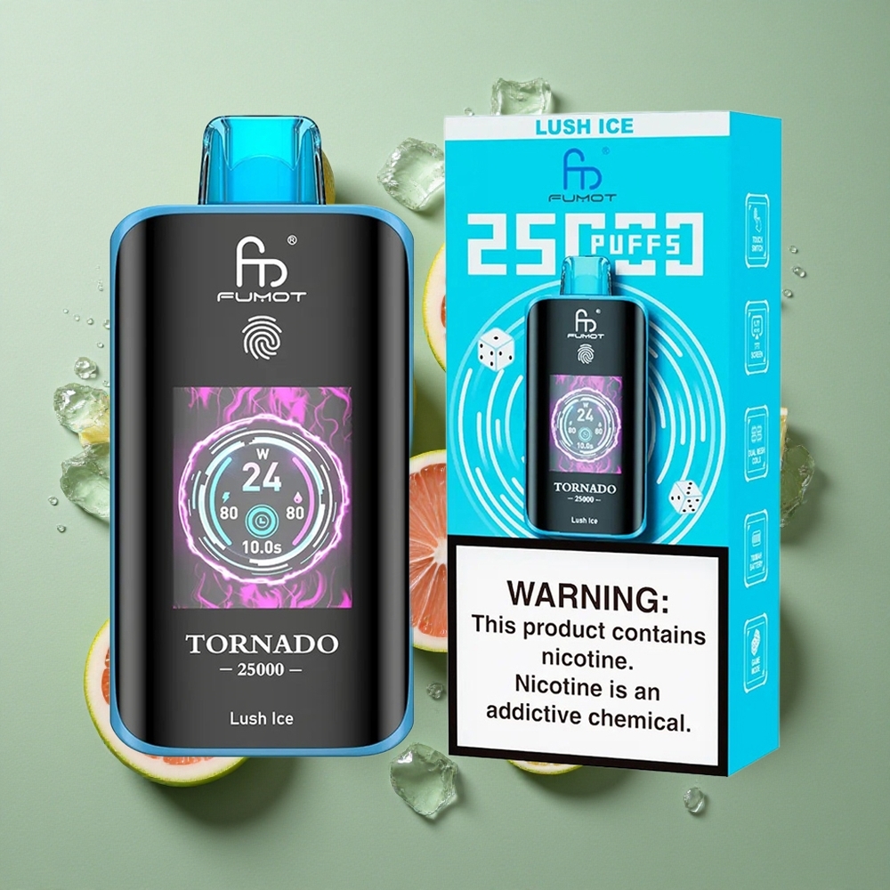 Lush IJs Fumot Tornado 25000 Puffs Oplaadbare Batterij Type-C Nederland groothandel