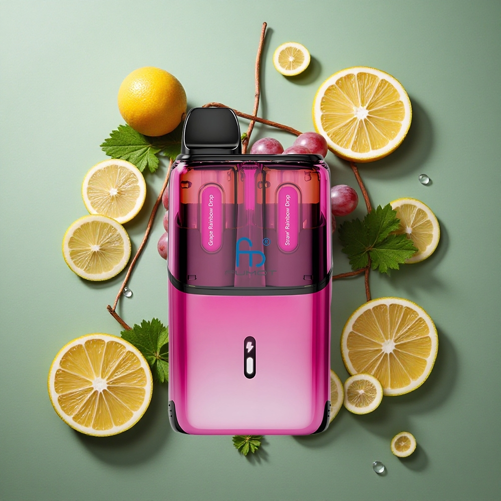 Druiven Regenboog Druppels - Aardbei Regenboog Druppels Fumot Ultra T32000 32000 pufs 800mAh Batterij Nederland groothandel