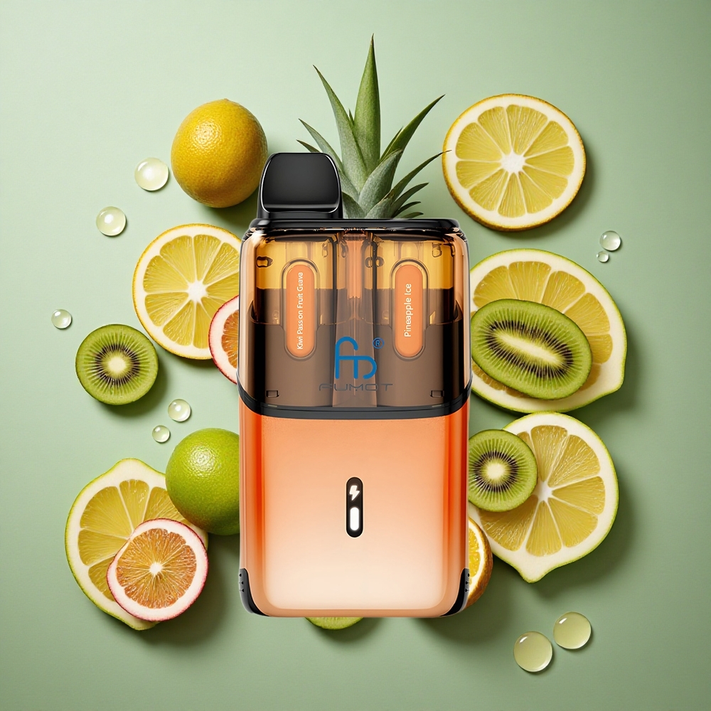 Kiwi Passievrucht Guava - Ananas IJs Fumot Ultra T32000 32000 puffjes 800mAh batterij Nederland groothandel