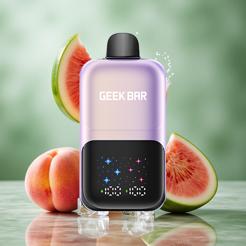Perzik Mango Watermeloen IJs GEEK BAR 2GO Twee Series 50000 Puffs Oplaadbare Batterij Nederland groothandel