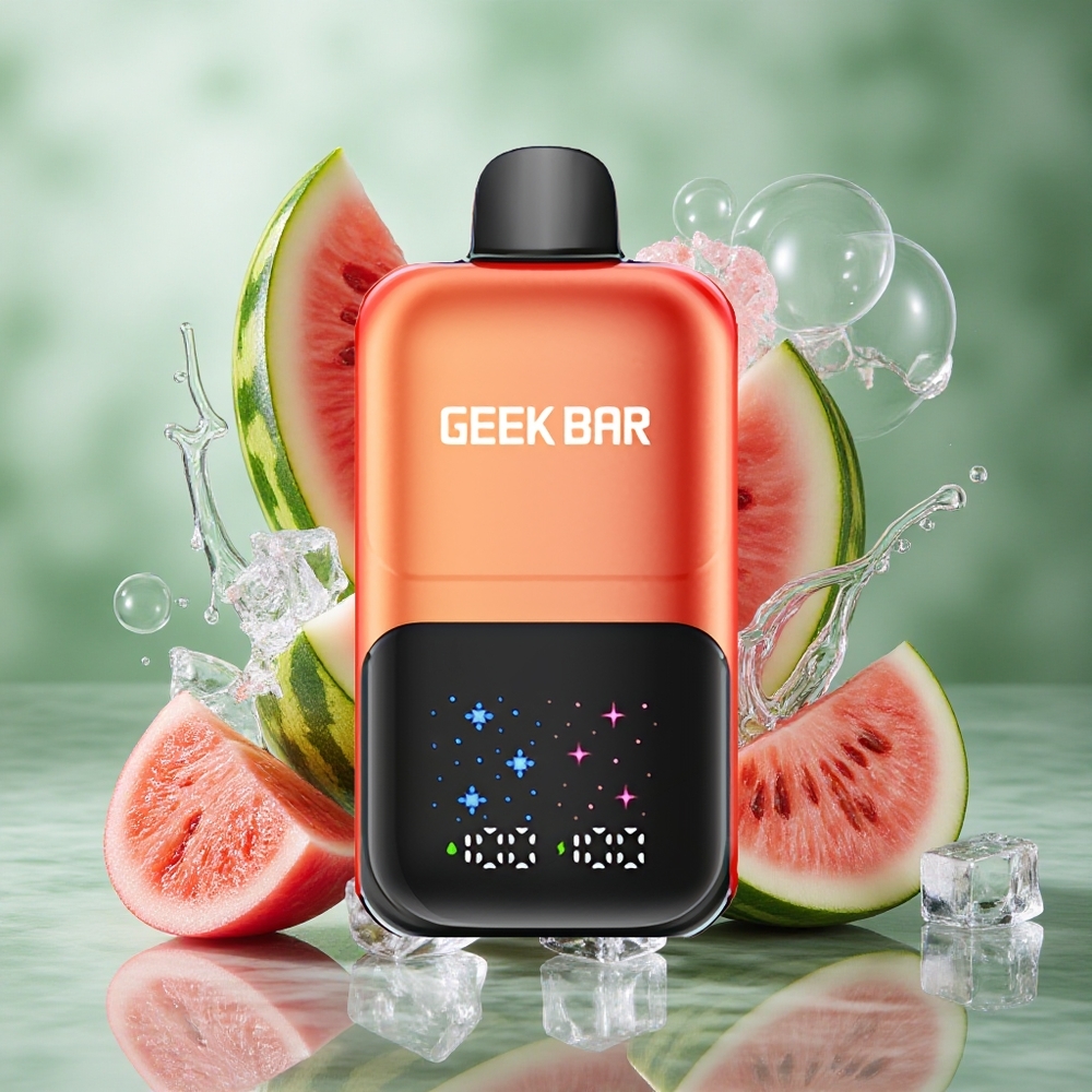 Watermeloen Bubble Gum IJskoud GEEK BAR 2GO 50000 Trekken Oplaadbare Accu Nederland groothandel