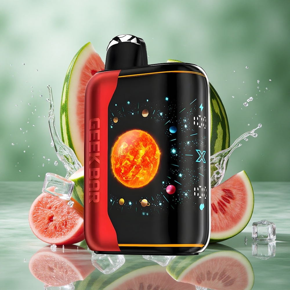 Watermeloen IJs GEEK BAR Platinum Editie 25000 Trekken Snelle Oplading Nederland groothandel
